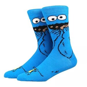 Sesame Street | Cookie Monster | Cartoon Character Socks | Gift | Blue
